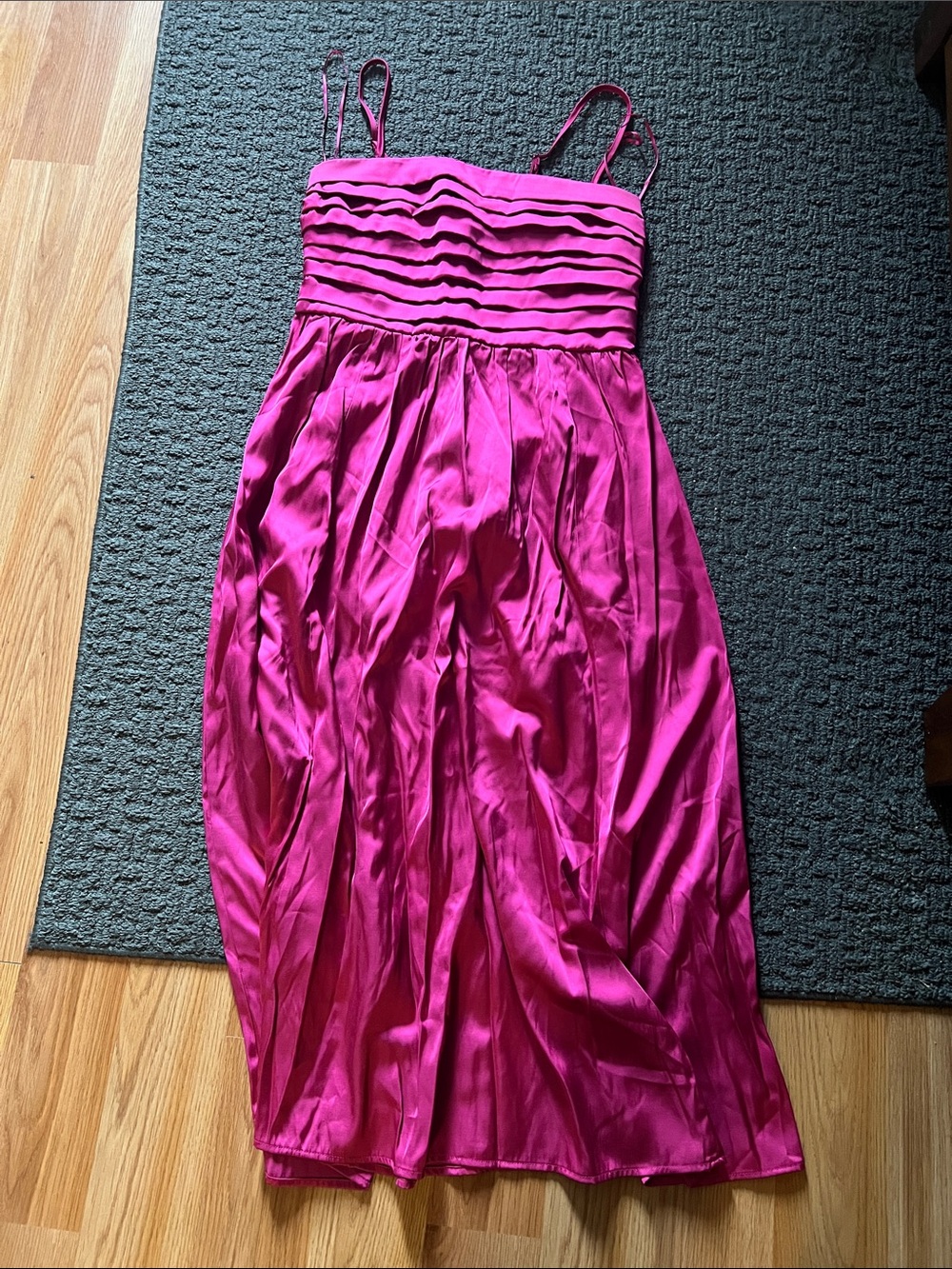 Abercrombie & Fitch pink Emerson Midi Dress